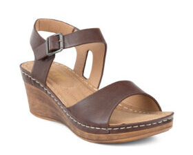 TTP Ladies Wedge Heel Sandals with Ankle Strap CY220801-1