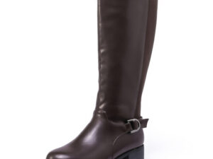 TTP Knee High Side Zipper Boot with Elasticated Back Shaft XB8230