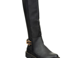 TTP Ladies Mid Calf Boot with Gold Buckle Decor C3003