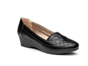 TTP Classic Wedge Heel Courts with Patterned Vamp 182-10