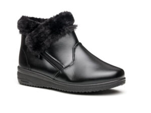 TTP Ladies Ankle Boots with Side Zip and Faux Fur Lining XB2808