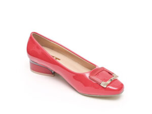 TTP Square Toe Patent Loafers with Square Décor JSF8
