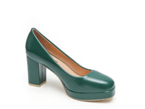 TTP Classic Block Heel Platform Slip on High Heels JSF12