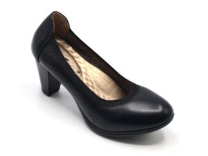 TTP Ladies Court Heel with Elasticated Top Line 97615-1