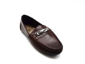 TTP Women’s Moccasin with Metal Buckle Decor on Vamp 101058-LL