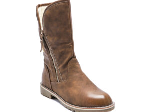 TTP Platform Fashion Mid-Calf Boots with Side Zipper XB8208