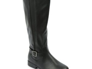 Alxir Ladies Knee-High Boots with Buckle Decor PSL2065