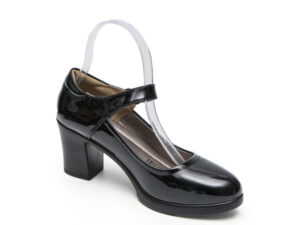TTP Classic Block Heel Courts with Ankle Strap XBK3052