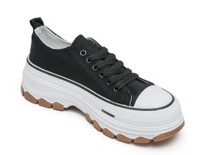 TTP Women's Fashion Lace-up Canvas Sneakers XB311