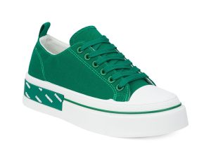 TTP Fashion Platform Low Top Lace-Up Textile Sneakers – XB310