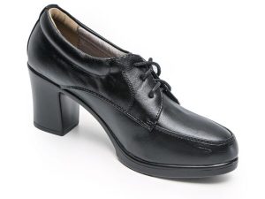 TTP Fashion Platform Block Heel Lace Up Courts XBK3506