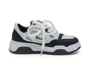 OEGI Women’s Lace-Up Low-Top Sneakers XB312