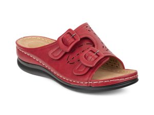 TTP Ladies Slip-On Sandals with Hook and Loop Decor CY18816-1A