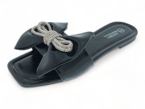 Aixir Sandal with Bow and Knot Decor PSL4183