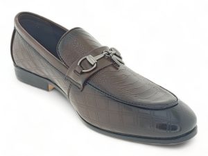 Men’s Formal Dress Shoes Loafers with PU Patterning Y799