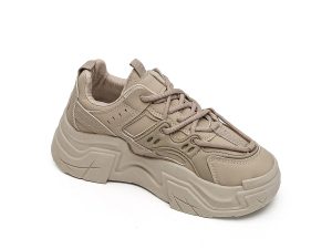 Women PU Fashion Lace Up Platform Sneakers XB3902