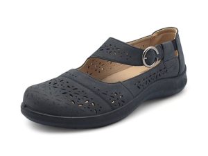 TTP Women Loafers with Elasticated Ankle Strap and Cut out Decor XB5601