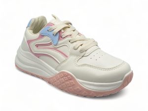 Women PU Casual Lace Up Sneakers XB3901