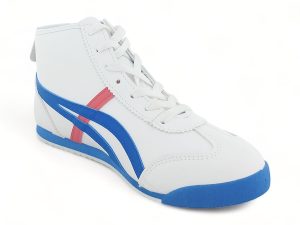 Women PU Casual Lace-Up Sneakers with Line Decor 9710A-2